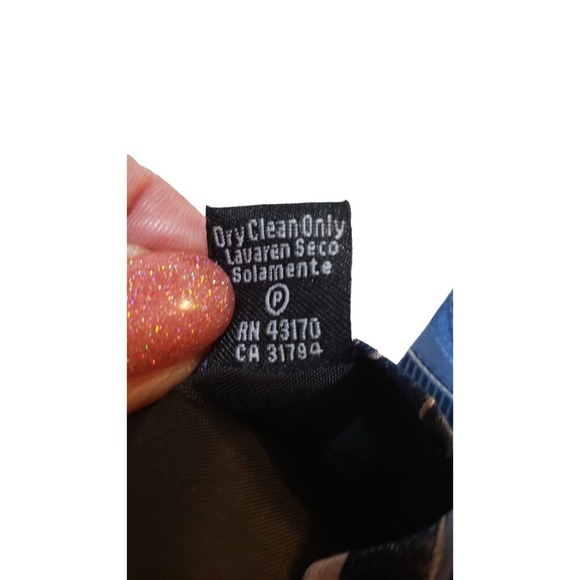 CONCEPTS by Claiborne Men's Silk Necktie Blue Multi Geometric 100% Silk Abstract - Picture 9 of 12